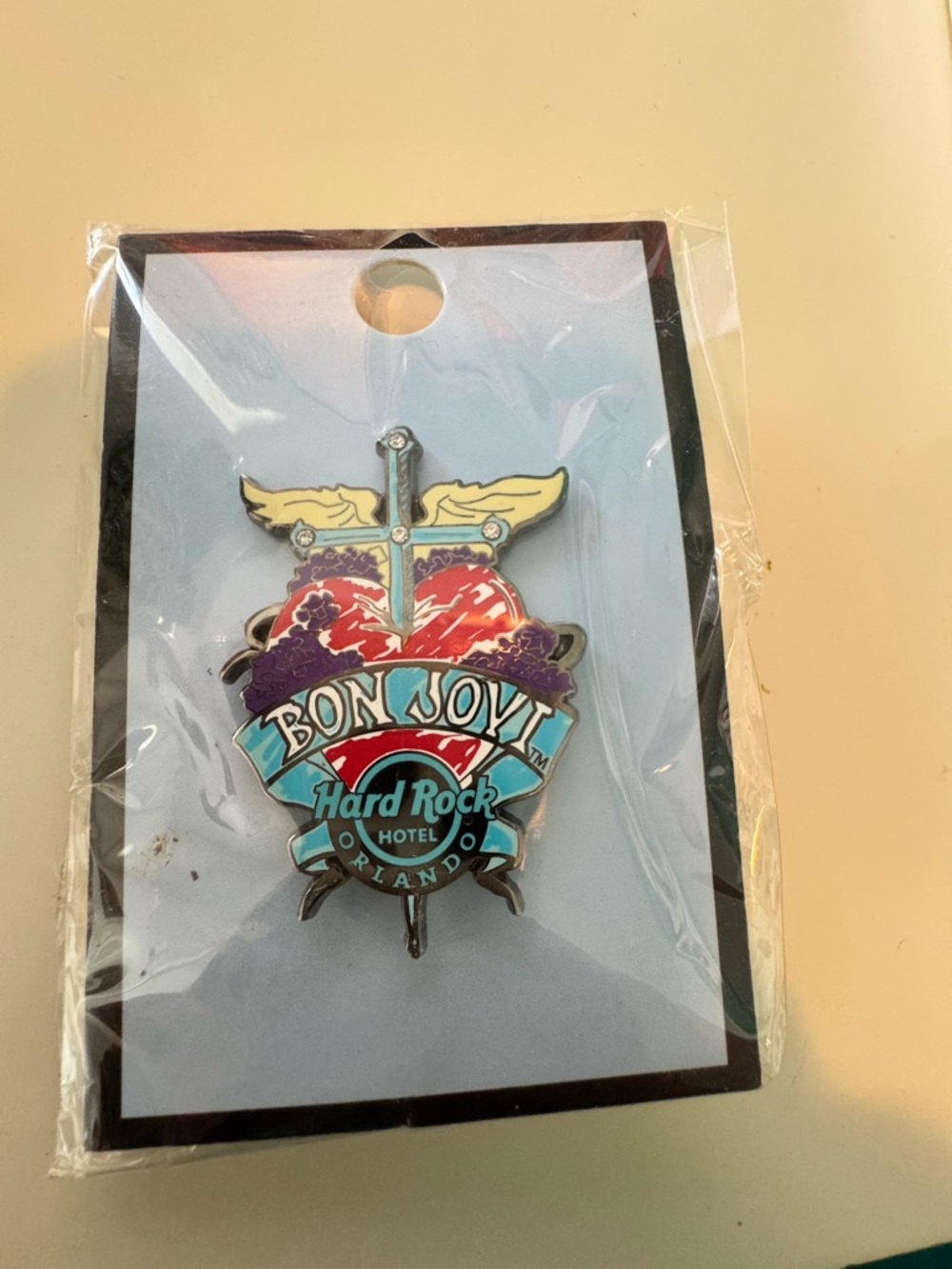 Bon Jovi Hard Rock Hotel Orlando Collectible Pin - Multicolor